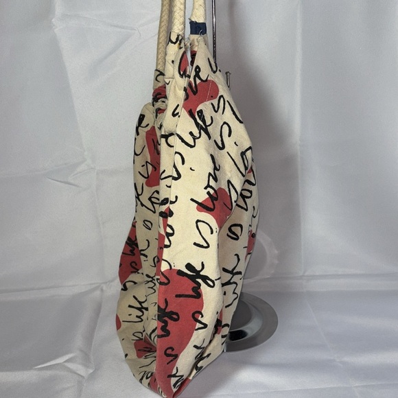 Diane Von Furstenberg (DVF)  Sara Balloon Tote Stylish Red and Cream Women's Bag - Picture 4 of 12